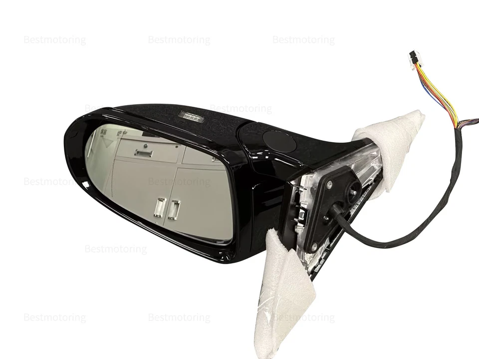 Espejo retrovisor lateral derecho pasajero mercedes-benz clase s w222 s450 s500 s560 negro Foto 2 de 4