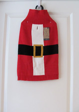 NWT SZ M SANTA THEMED DOG SWEATER