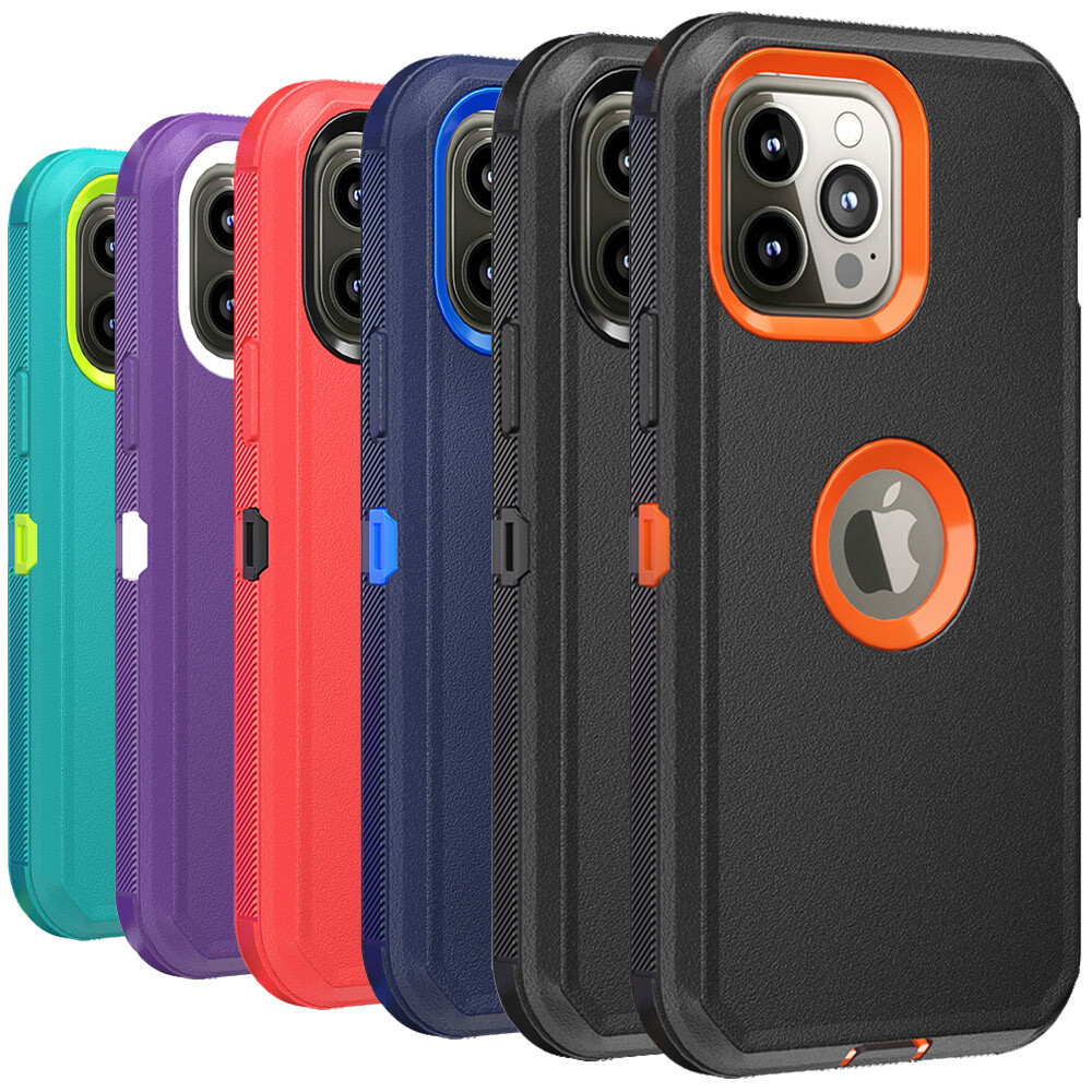 For iPhone 14 Pro 13 12 11 Pro Max XR Case Heavy Duty Shockproof Rugged Cover
