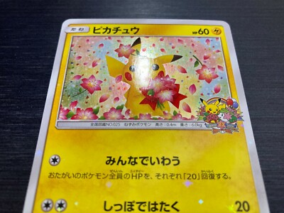 Pokemon Center Pikachu 20th Anniversary Promo 224/SM-P Japan Pokemon Center Pikachu 20th Anniversary Promo 224/SM-P Japan