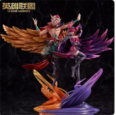 IN STOCK Official LoL 1/7 Figure - Rakan/XAYAH League of Legends