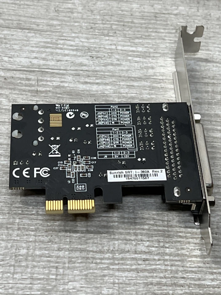 Dual Serial Card PCIe x1 SRTI-360A Rev 2 - Image 4 of 4