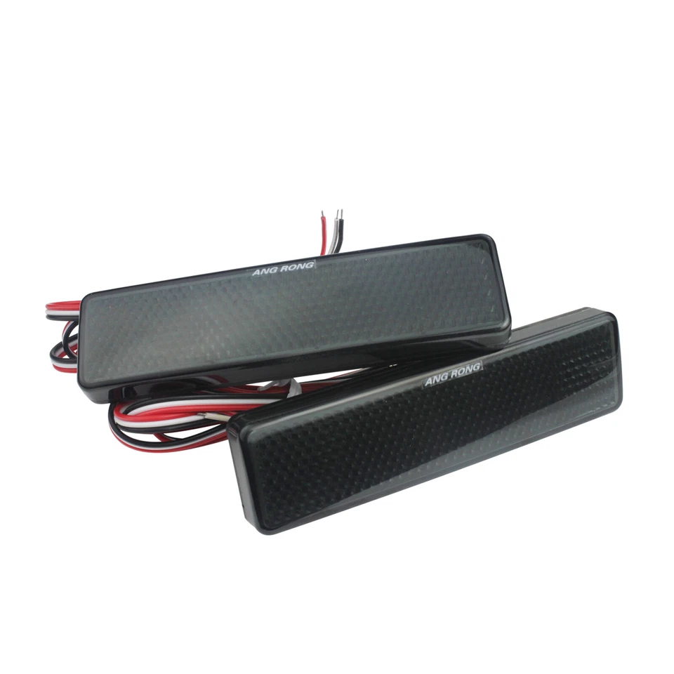 Noir LED Pare-chocs arrière Réflecteur Feu de Position Pour Renault Trafic Opel - Photo 4/4