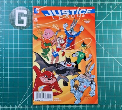Justice League #46 (2016) Looney Tunes Variant Bugs Bunny Porky