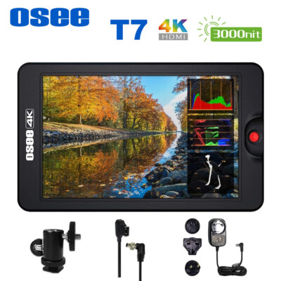 【美品】OSEE T7 / 4K カメラモニター 3000nits Refurbished Products — T7 7inch 3000nits HDR HDMI 4K On-camera