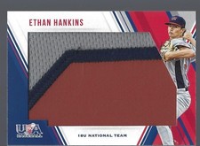 2018 USA Stars & Stripes Jumbo Materials Jersey Number #33 Ethan Hankins 3/10 