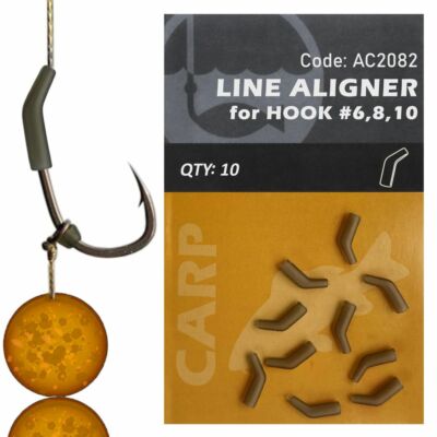 Line Aligners MEDIUM Hooks Size 6,8,10 Life-ORANGE Carp Rig Sleeves Carp Hooks