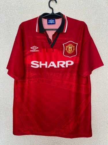 Manchester United Home football shirt 1994 - 1995 rare jersey umbro M