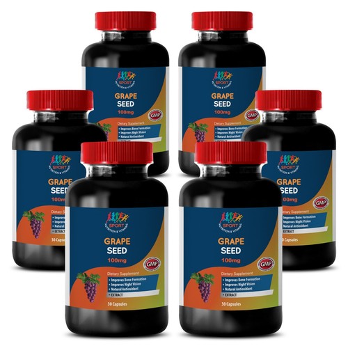 Grape Seed Extract 50mg (6 Bottles, 360 Capsules)