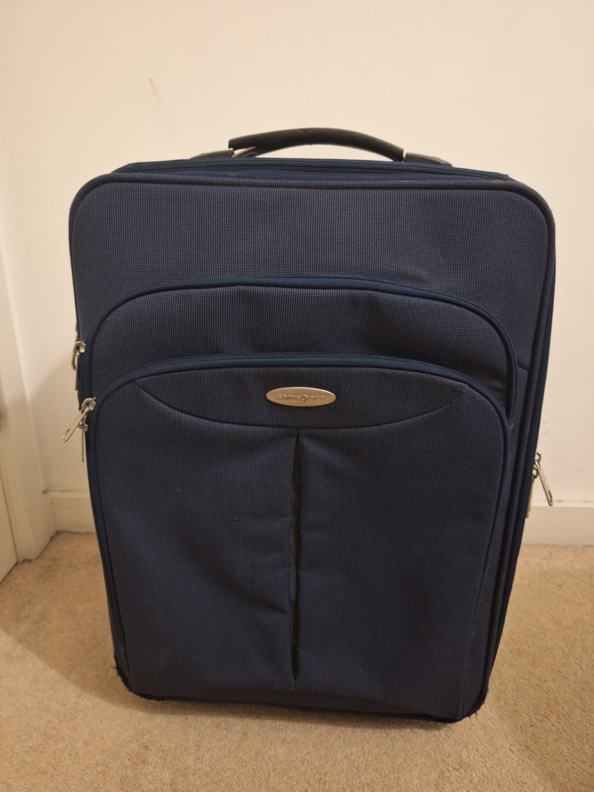 Samsonite 2wheel Hand Cabin Luggage Blue eBay