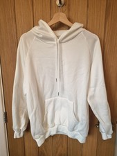 White Womens / Men's Hoody Size XL