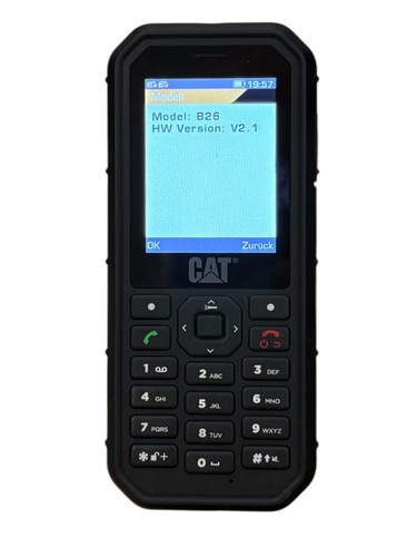 Caterpillar CAT B26 Handy schwarz Dual SIM Mobiltelefon Baustellentelefon - Bild 3 von 6