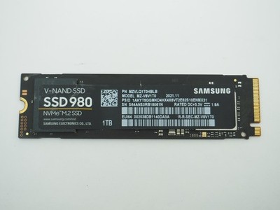 Samsung 1TB M.2 NVMe SSD Tested, Wiped - MZ-V8V1T0