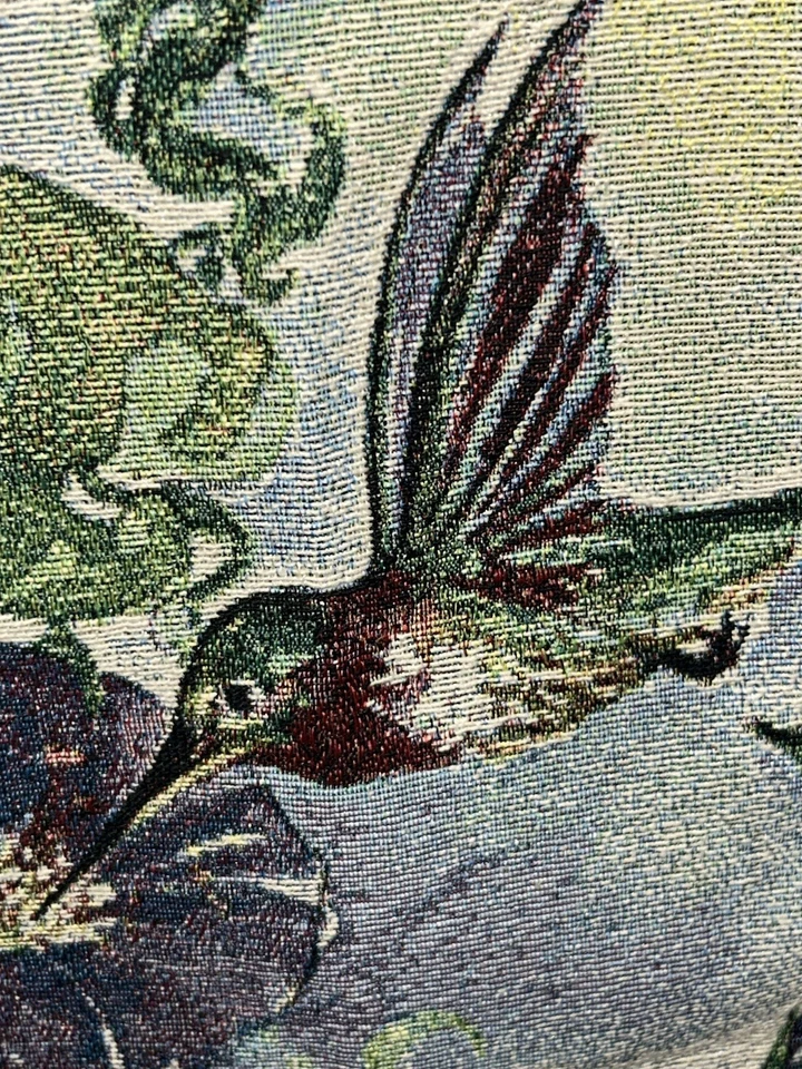 Sally Eckman Roberts “Hummingbird Haven” Tapestry Wall Hanging 26”x36”, USA - Image 4 of 4