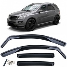 Windabweiser Regenabweiser 4-teilig Schwarz für Mercedes ML W164 2005-2011 Windabweiser Regenabweiser 4-teilig Schwarz für Mercedes ML W164 2005-2011
