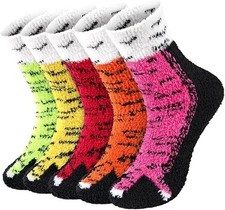 Fuzzy Socks for Women - Winter Fluffy Sock Womens, Funny Cute Animal Socks So...