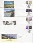 GB Stamps First Day Cover X 4 Regional Definitives W,S,NI,EN 48p and 78p 2007