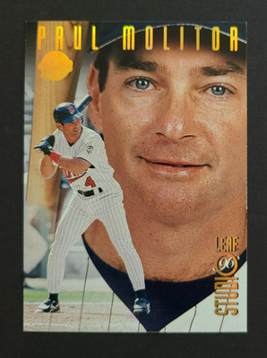 1996 Donruss Studio Paul Molitor Card #138 Gold Press Proof /500 - Twins HOF