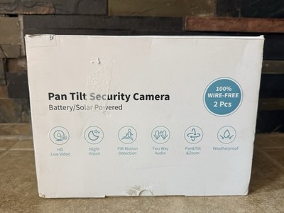 Solar Security Cameras Oculview 2-Pack Wireless Outdoor DL201 New FAST SHIPPING