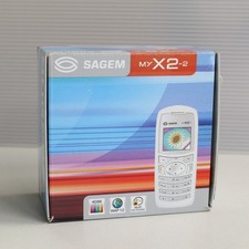 Rare Vintage Sagem my X2-2 TIM Phone Silver International Italian In Box Collect
