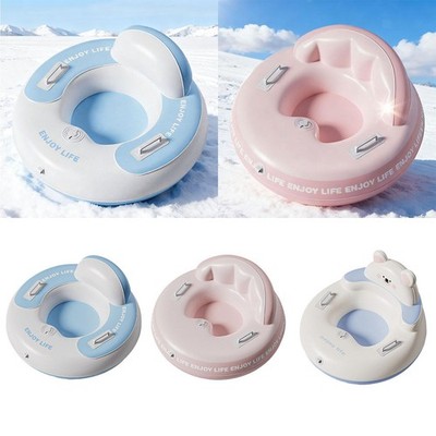 Aufblasbarer Schneereifen Schlitten, tragbar, für Outdoor Aktivitäten,