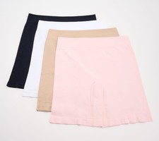 Breezies Cooling Comfort Seamless Long Leg Panty Set of 3- NO BLACK Basic XL New