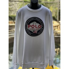 Polo Ralph Lauren Alpine World Cup Racing Sweatshirt 2X Big & Tall White Ski