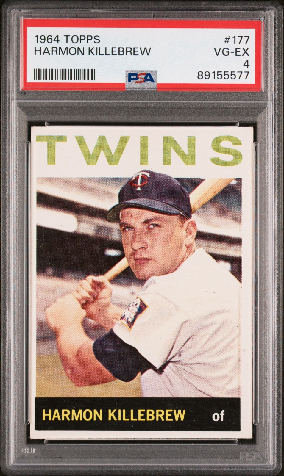 1964 Topps #177 Harmon Killebrew HOF PSA 4