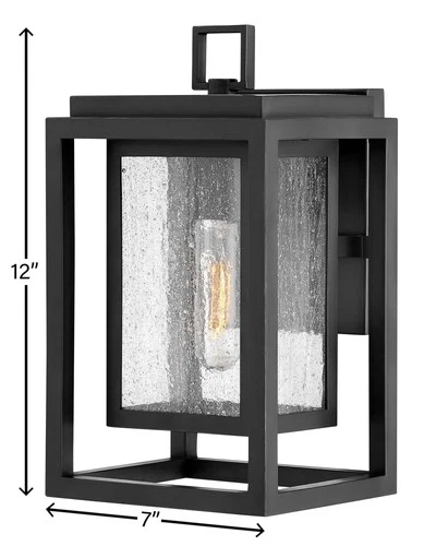 Hinkley Republic 12" High Black Outdoor Wall Light - Picture 7 of 10