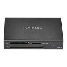 Insignia- USB-C to SD, microSD and CompactFlash Memory Card Reader - Black