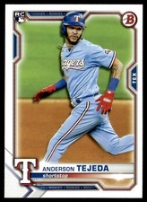 2021 Bowman Anderson Tejeda Rookie Texas Rangers #33