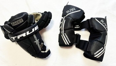 Set - True Cadet Handschuhe & Warrior Ellbogenschützer Gr. Youth S/M neuwertig