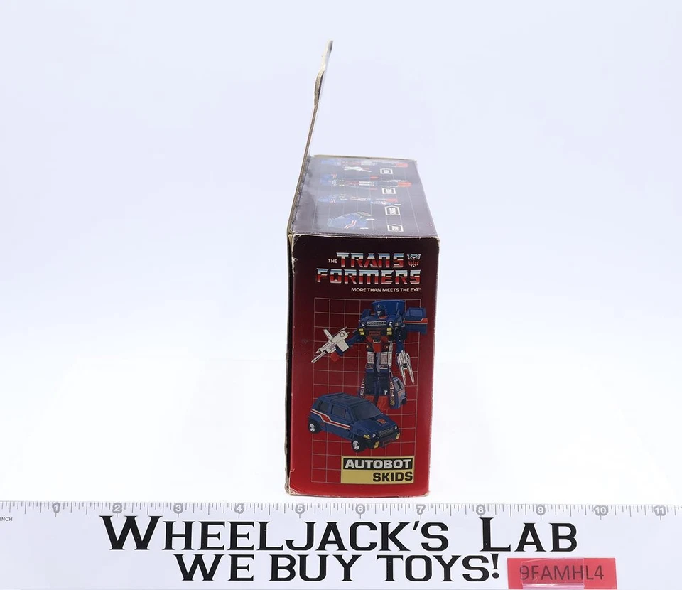 Skids Autobot 100% Complete W/ Box G1 Transformers 1985 Hasbro Action Figure - Image 2 of 4