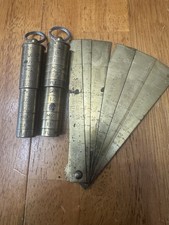 Vintage Galazan Shotgun Chamber Choke Gauge Tool Set Brass New Britain Ct
