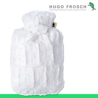 Hugo Frosch WäRmflasche Klassik Tierfelloptik Weiß | Made In Germany