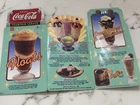 Vintage Coca-Cola Fountain Service Dessert Menu Tabletop Diner Display NOS