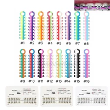 Dental Orthodontic Ligature Ties Elastic Rubber Bands 320 Ties/Bracket Mini Roth