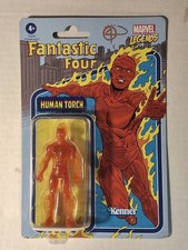 Hasbro Marvel Legends Retro Human Torch Kenner 3.75 New Figure Fantastic 4