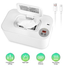 Baby Wipe Warmer Portable Powered Baby Wet Wipes Dispenser Diaper Wipe Warmer