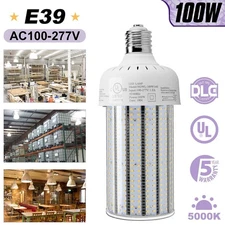 100W LED Corn Cob Light Bulb Replace for 400W MH HPS High Bay Light Fixtures DLC