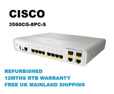 Cisco 3560CG-8PC-S  8Port Gigabit PoE Switch    12MTH WARRANTY FREE UK SHIPPING