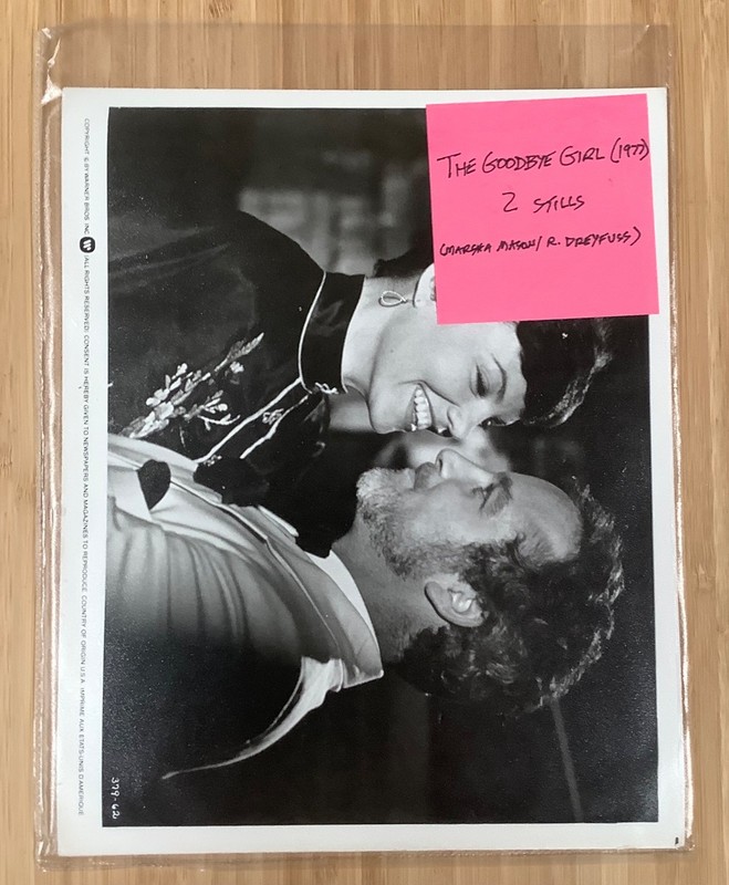 2 The Goodbye Girl (1977) original movie still lot "A" Dreyfuss / Marsha Mason