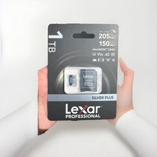 Lexar 1T Professional Silver Plus Micro SD UHS-I, C10, U3, V30, Full HD & 4K