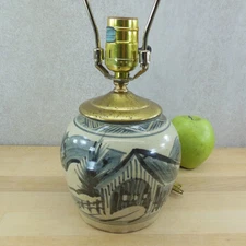 Cornwall Bridge Pottery CBP Cary Hulin CH Stoneware Table Lamp