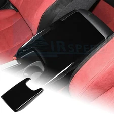 Car Center Console Armrest Box Cover Trim ABS Black for Honda Civic 2022-2025