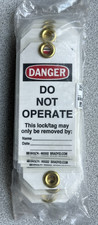 NEW 25 pack BRADY 65502 Danger Do Not Operate Lockout Tagout Tags w/ zip ties