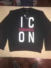 Felpa Nera Dsquared2 Taglia/Size M nuova con cartellino