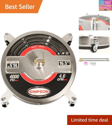 #ad #ad Effortless 16.5quot; Outdoor Cleaner – 4000 PSI Stainless Steel Surface Scrubber $169.09