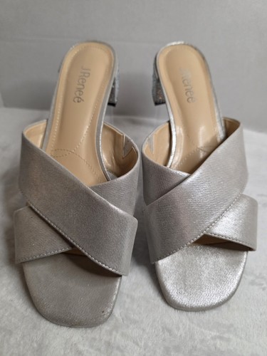 J. Reneé Cindee Champagne Sandles Size 10W - Picture 4 of 15