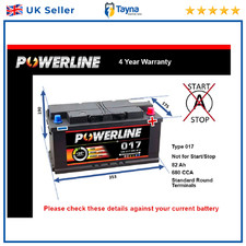 Battery fits ROLLS ROYCE PHANTOM GHOST DAWN 6.6 6.75 2003 on 017 680A 82Ah New